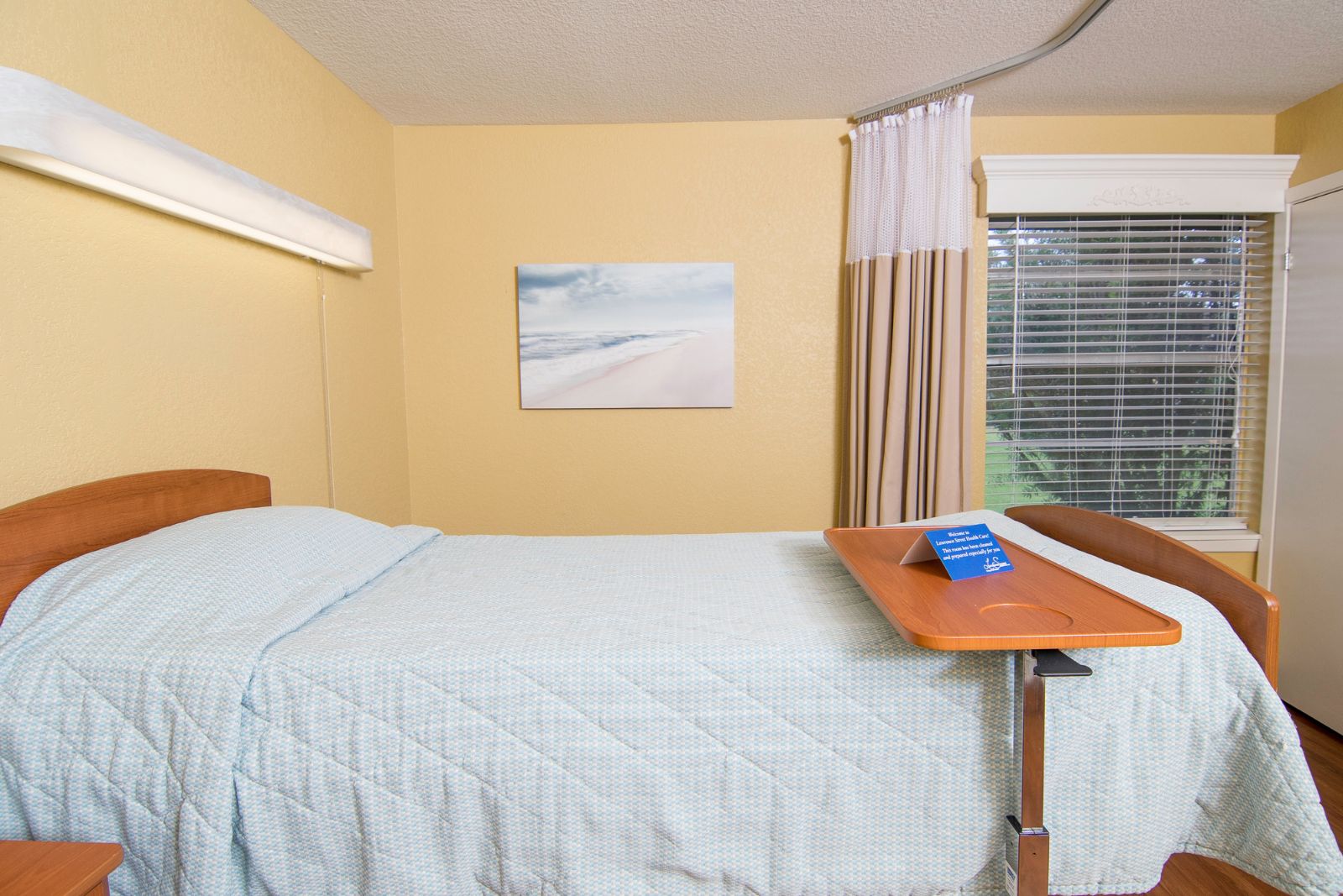 the bedroom of Lawrence health care center
